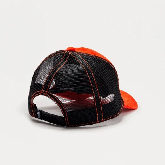 Authentic Licensed Von Dutch Colorblock Velvet Trucker Snapback Hat Red - Picture 2 of 2